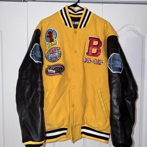 Black and Yellow Varsity Jacket